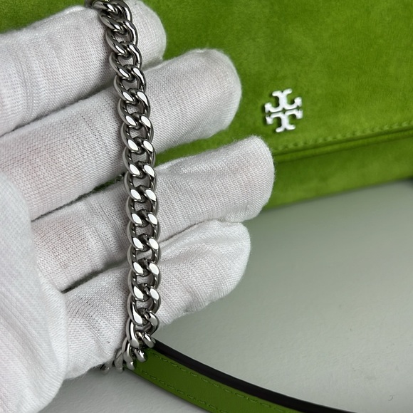 NWT Tory Burch Suede Chain Wallet - Picture 14 of 14